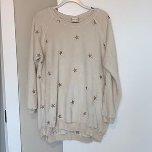 Star fuzzy sweater